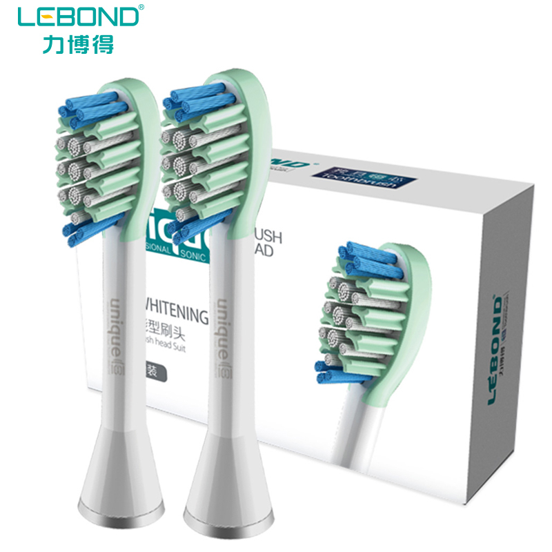 力博得(Lebond)声波电动牙刷美白刷头套装(白色)2支装