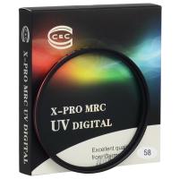 C&C X-PRO MRC UV 58mm 超薄多层防水镀膜个性红圈UV滤镜