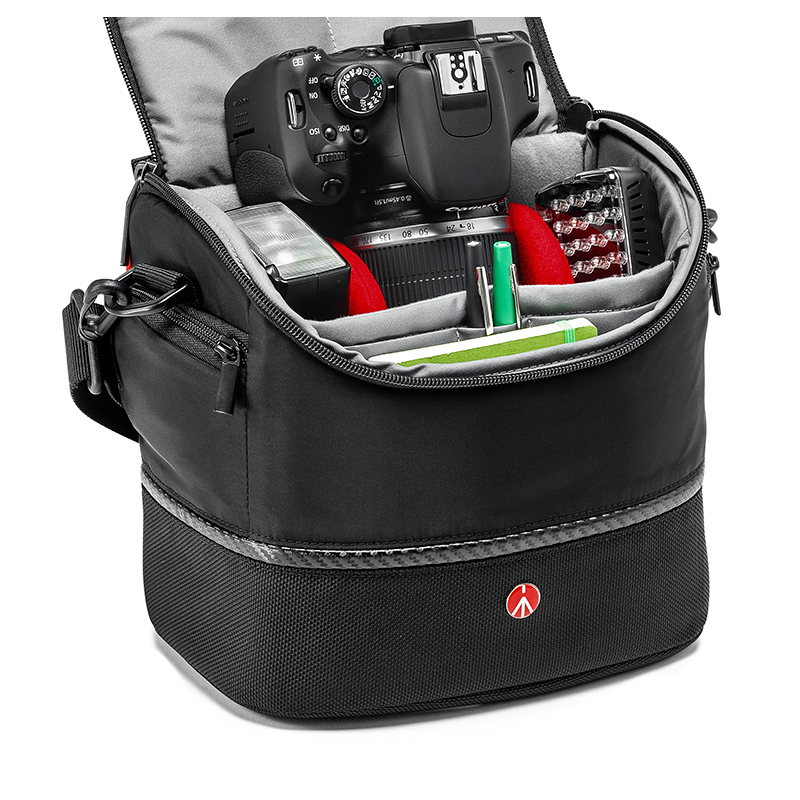 曼富图(MANFROTTO) MA-SB-6 单肩式单反相机包数码相机包 黑色