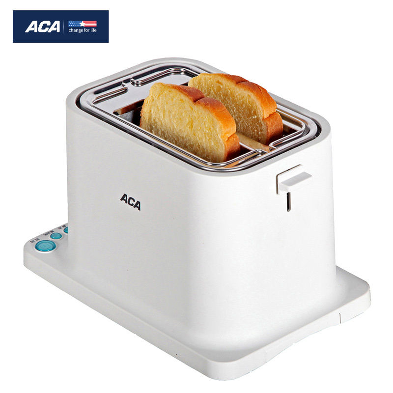 ACA多士炉AT-P0802C 不锈钢宽面包槽 顶部烘烤架设计