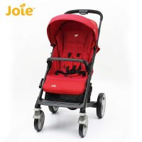 英国Joie巧儿宜婴儿推车全蓬高景观避震可折叠 凯克斯kixx系列 红色 配睡箱、脚套、雨罩、蚊帐