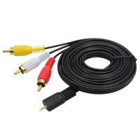 IT-CEO V087R-2 Φ2.5x11毫米一分三AV线音视频线 2米