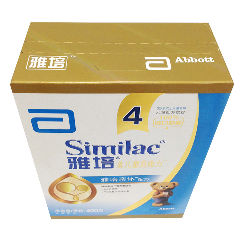 [苏宁自营]雅培(Abbott)奶粉亲体金装儿童喜康力配方奶粉4段(3岁以上)400g盒装
