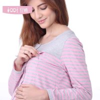 宜栖 产妇哺乳睡衣防辐射月子服正品 孕妇装哺乳衣夏装外出服套装 3120130/3920110