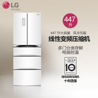 LG冰箱BCD-402WJ(GR-K40PJNL) 447升 多门冰箱 变频 风冷无霜 分类存鲜系统 线性变频压缩机