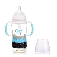 亲多QD4032PPSU宽口自动握把奶瓶300ml(蓝色)