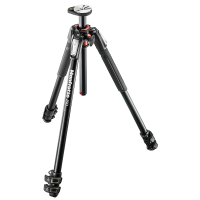 曼富图(MANFROTTO) MT190XPRO3 铝合金 三节专业型板扣式三脚架 黑色 相机三脚架
