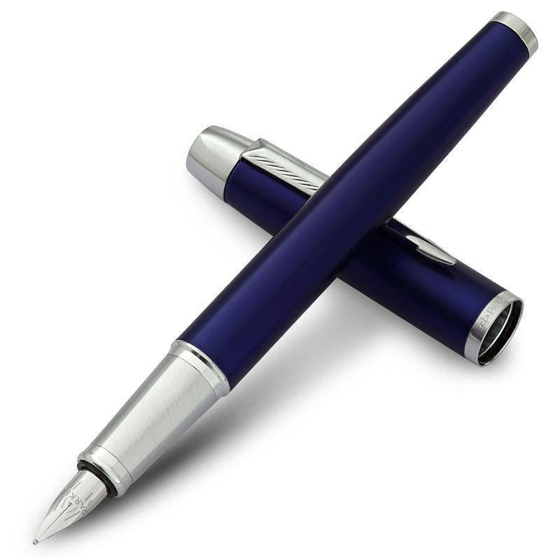 PARKER/派克 IM蓝色白夹墨水笔