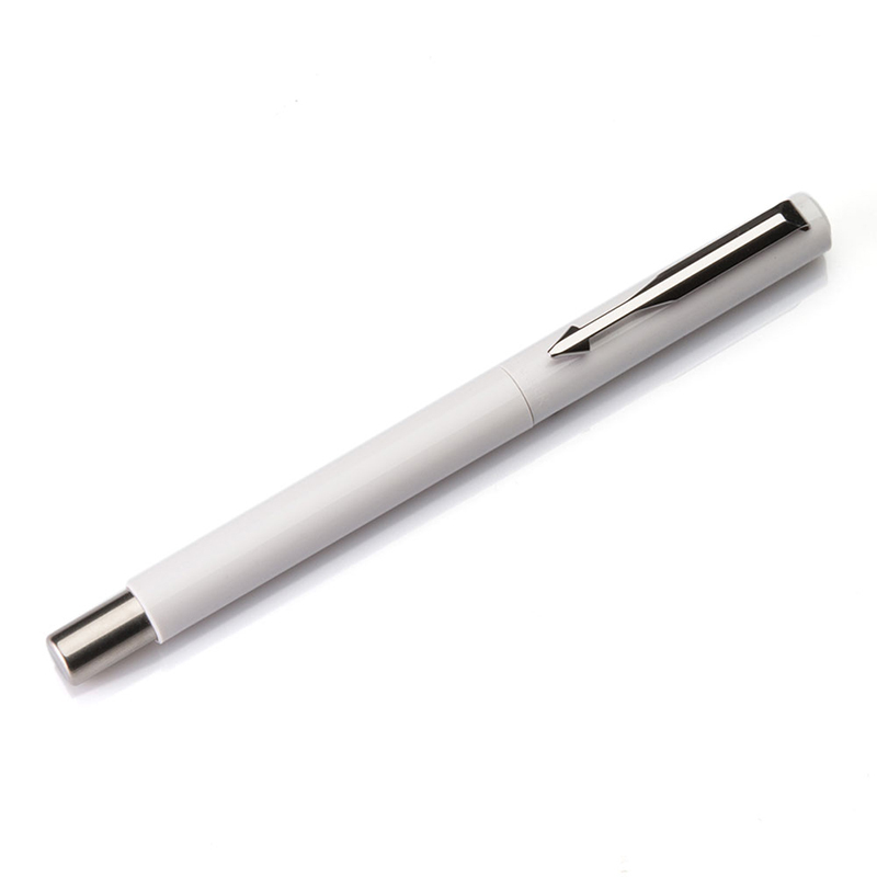 派克PARKER 签字笔 威雅白色胶杆宝珠笔 学生办公通用日常书写拔帽式佩戴0.7mm黑色水性宝珠笔芯
