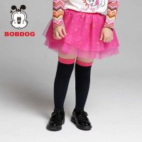 巴布豆2014秋装新款女童袜子宝宝撞色长袜大腿袜 简单时尚大方且百搭