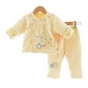 童泰冬款新品婴儿棉衣偏开棉套装加厚宝宝外出棉服D80048