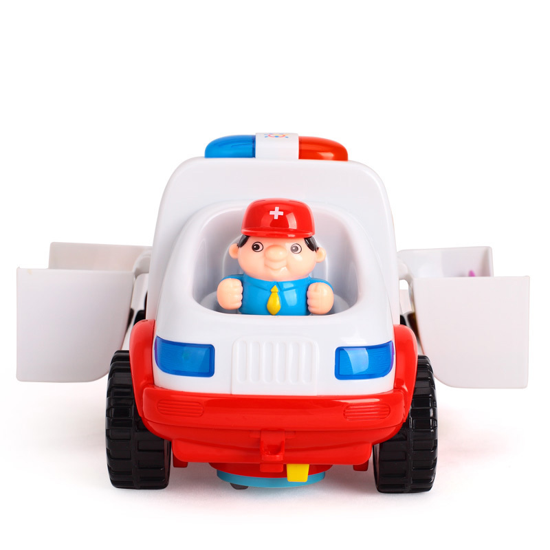 汇乐玩具(HUILE TOYS)全能救护车 836 电动音乐灯光万向车 儿童过家家医具