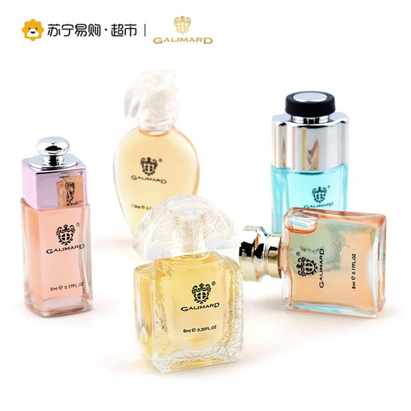 嘉利玛版仔香水5瓶套装(雏菊绽放7.5ml+青春之歌5ml+真爱奇迹6ml+青春邂逅8ml+香恋水晶5ml)