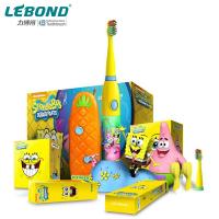 力博得(Lebond)海绵宝宝系列电动牙刷电池款套装(黄色主体)