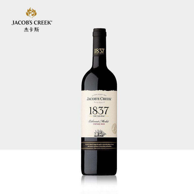 杰卡斯1837索威号加本纳梅洛干红750ml 单支装