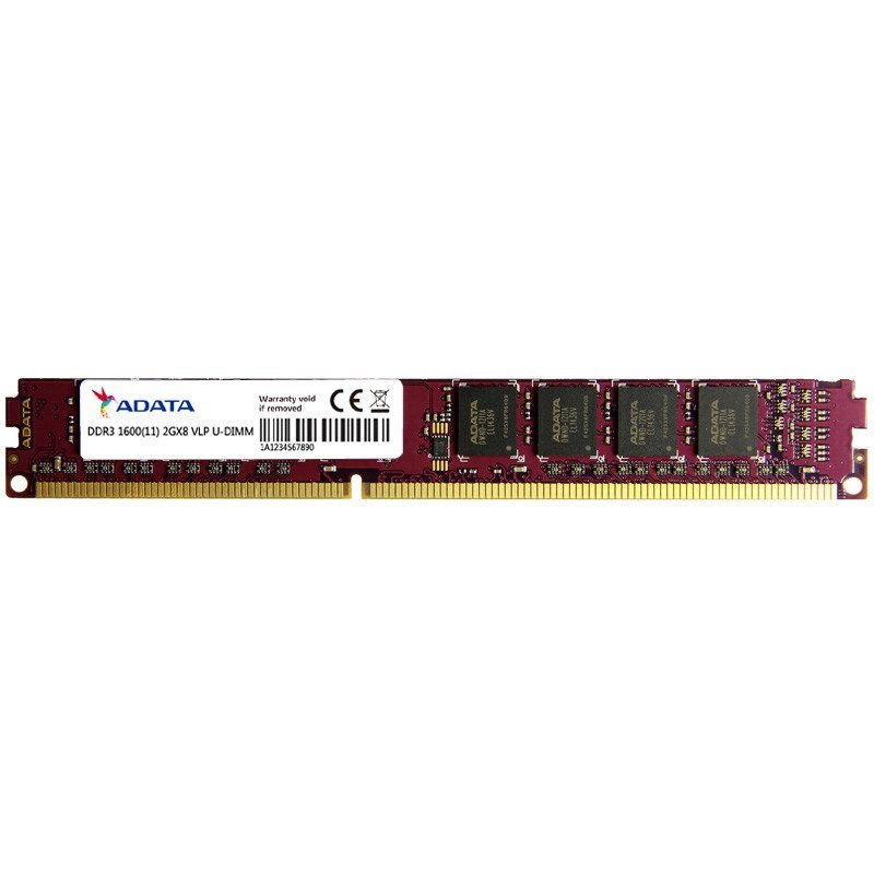 威刚(ADATA) 万紫千红 2G DDR3 1600 台式机内存条 宽条窄条两种随机发货