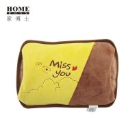 热水袋双插手 简约 毛绒 充电防爆暖水袋暖宝宝 紫色