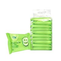 轩妮青瓜补水洁肤湿巾10片启封装10片*10包