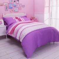 梦洁宝贝 儿童床品女生纯棉三件套件床单被套 梦洁