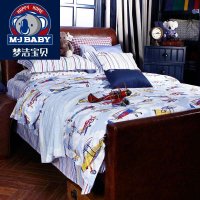 梦洁宝贝儿童床上用品男孩飞机纯棉三四件套阳光飞行