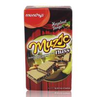 马奇新新 妙乐露丝巧克力味榛子花生夹心威化饼干 81g/盒