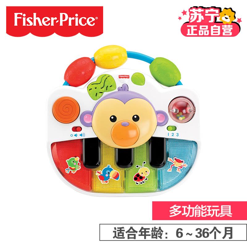 Fisher Price 费雪探索成长小钢琴音乐益智婴幼儿玩具6个月以上BFH64图片