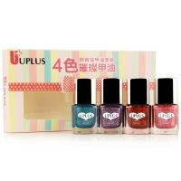 UPLUS优家4色璀璨时尚指甲油套装8ml*4瓶(02#金砂焕彩)