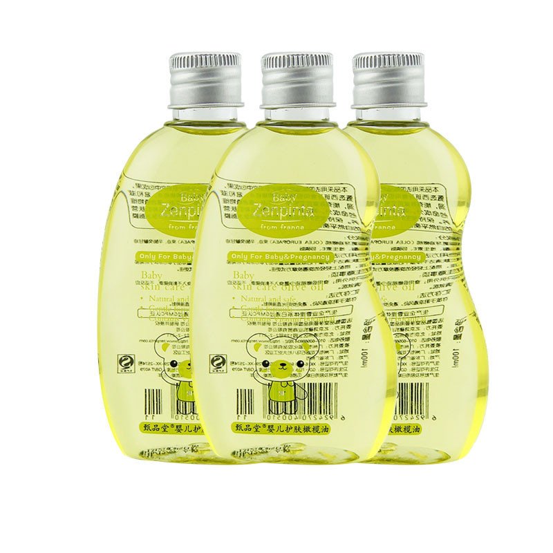 甄品堂婴儿护肤橄榄油100mlx3瓶