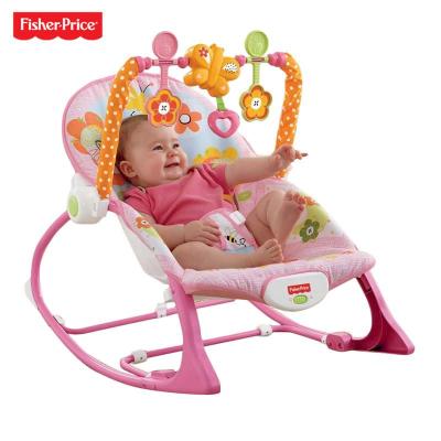 [苏宁红孩子]Fisher Price 费雪 粉嫩小兔多功能轻便摇椅Y4544