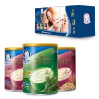 嘉宝超值礼盒(菠菜营养米粉+番茄牛肉营养米粉+燕麦营养米粉)适合8个月以上