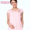 宜栖 夏季薄款孕妇家居服套装 短袖睡衣月子服 产妇喂奶衣哺乳装 3320020