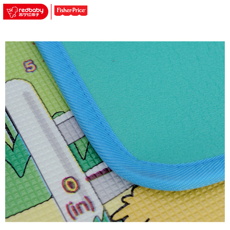 [苏宁自营]Fisher Price 费雪 小小探索家单面包边地垫BMF19