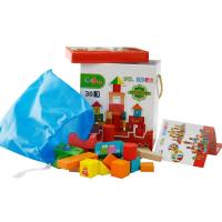 浩浩木玩字母数字30粒积木环保益智宝宝早教启蒙玩具