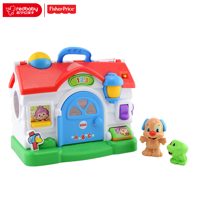 [苏宁自营]费雪(Fisher price)双语皮皮学习小屋 早教益智玩具 BLW10