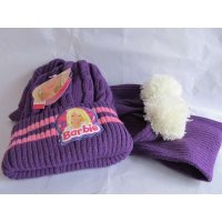 芭比围巾帽子套(深紫)BFB3066B