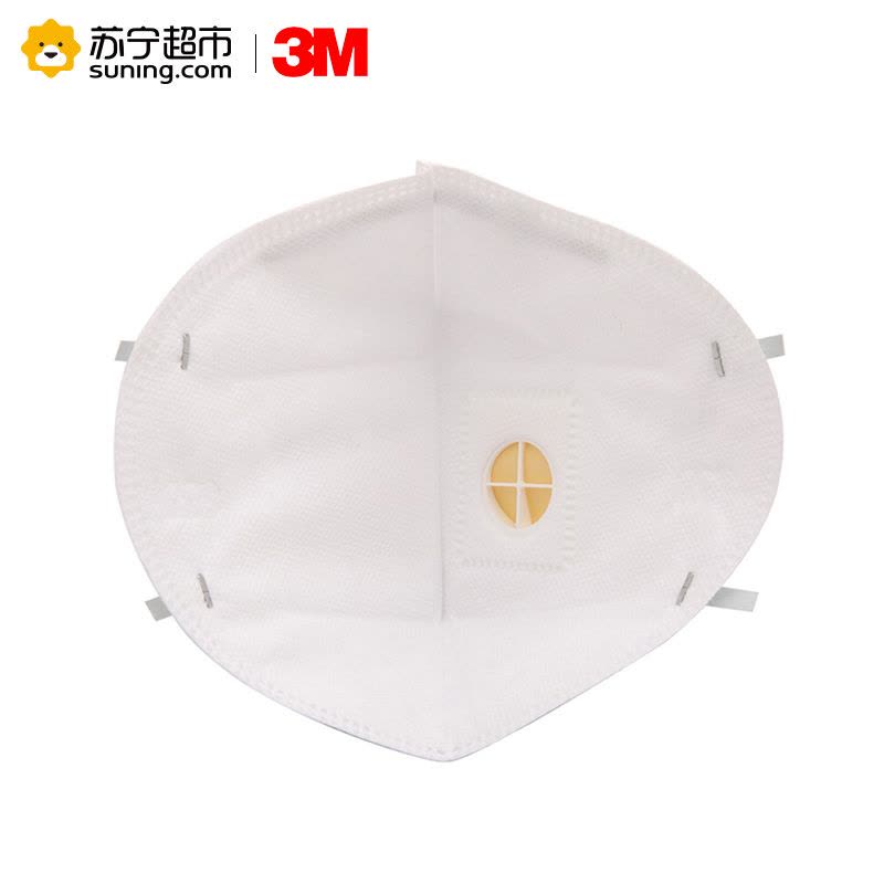 3M 防尘口罩防雾霾口罩 9002V（头带式）25只/盒 防PM2.5防工业粉尘装修 有呼吸阀KN90图片