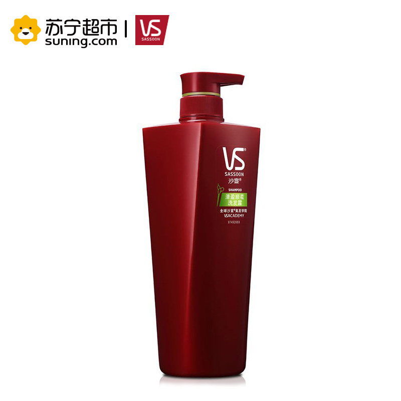 沙宣(VS SASSOON)清盈顺柔750洗发水+750护发素优惠装 宝洁出品