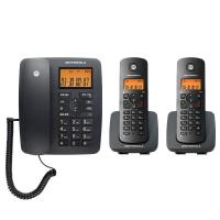 正品 摩托罗拉C4202C 数字无绳电话机子母机 (一拖二)