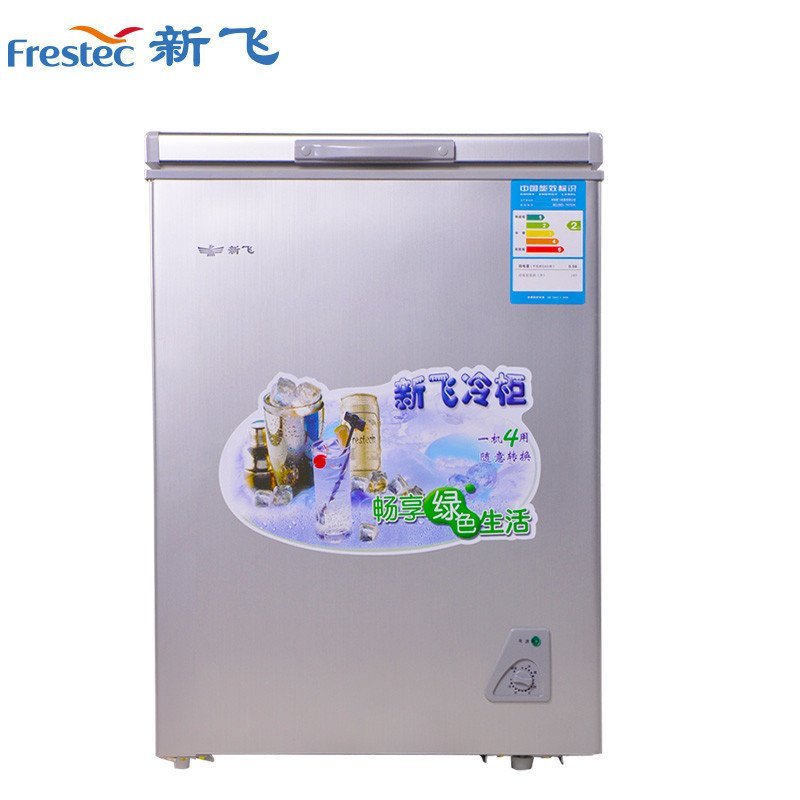 新飞（Frestec) BC/BD-107DA 107升卧式冷柜 一机四用 一键转换 商家两用