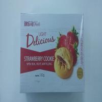 迪乐司 草莓酱夹心曲奇饼干 100g/盒