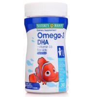 Nature's Bounty 自然之宝儿童欧米伽-3 DHA软糖30粒(原装进口)
