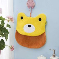 蔻姿kids婴幼儿卡通干发帽-小笨熊 橙色