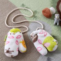 Cozzykids蔻姿小鹿乐园法兰绒保暖手套 粉色