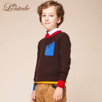 龙太子童装2014男童毛衣开衫加厚秋季新款儿童针织衫宝宝纯棉中大童套头衫潮LTR7116267