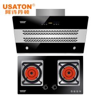 阿诗丹顿( USATON )W900F-Y油烟机双核双控+961高端红外节能灶烟灶套装