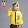 巴布豆2014秋冬新品 儿童羽绒服 男童连帽卡通轻羽绒女童时尚羽绒