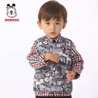 巴布豆(BOBDOG)潮流童装 冬季男女童羽绒服宝宝羽绒内胆 加厚马甲/背心