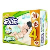 安儿乐超能吸2代婴儿纸尿裤S码30+4片
