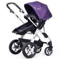 pouch可平躺双向避震婴儿推车P680尊享版 紫色