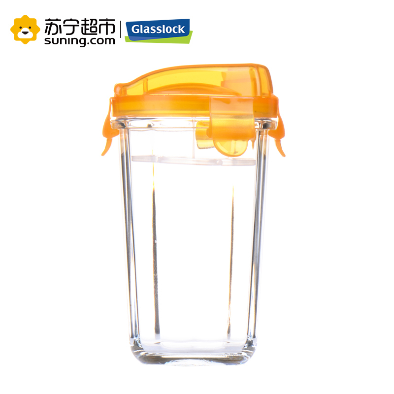 三光云彩(GLASSLOCK)便携式水杯 钢化耐热玻璃水杯茶杯 果汁牛奶杯 RC105 500ml